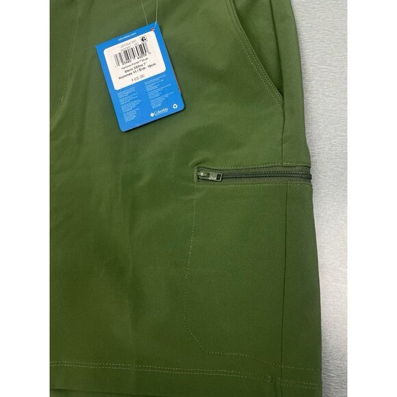 COLUMBIA  Men's Omni Shade 7" Active Shorts Size 38 Green sun protection UPF 50 - Picture 4 of 14